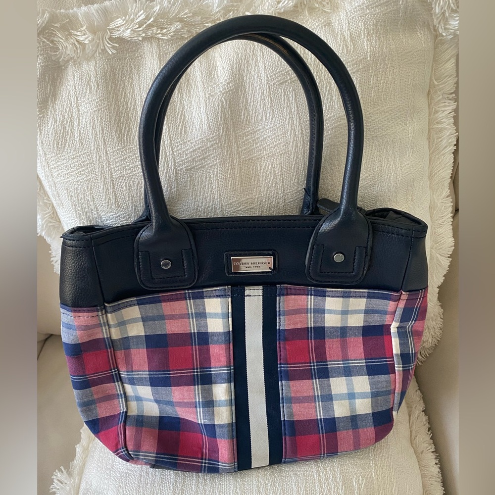 Tommy Hilfiger Plaid Tote Bag